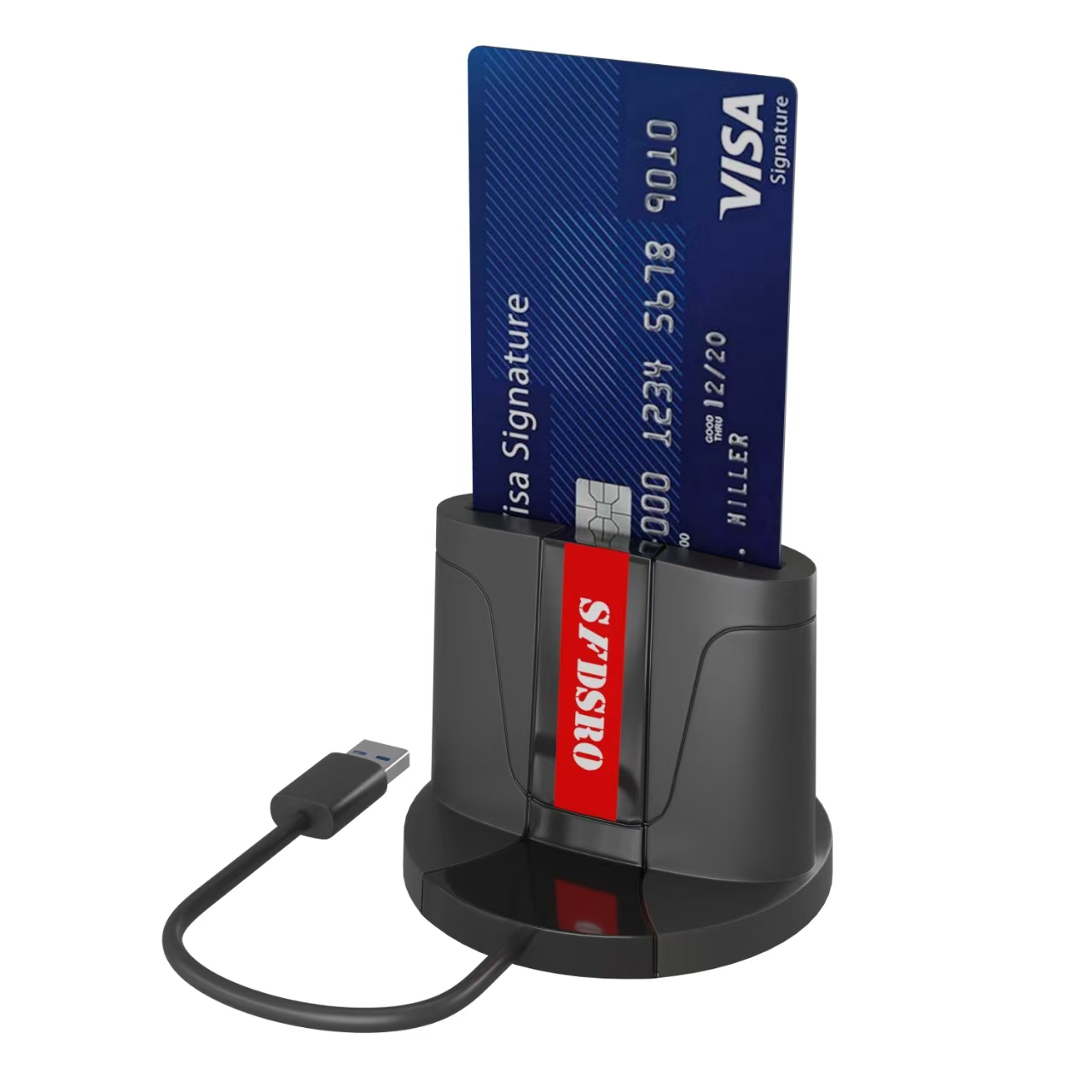 Desk smart card reader