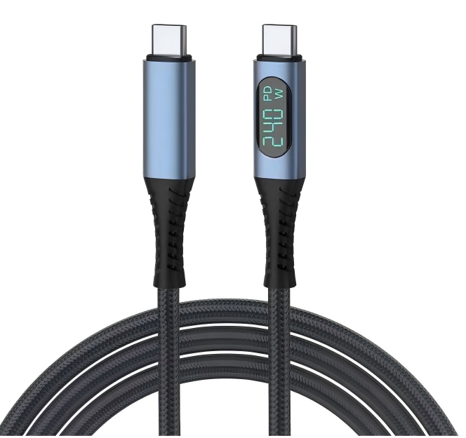  USB C to C Cable With Digital Display